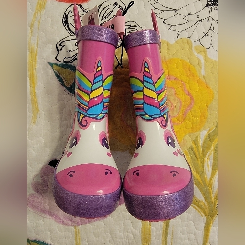 NWT Girl's Unicorn Rain Boots